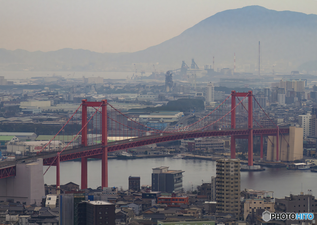 【古い写真風・300dpi・A3Y+6mm】若戸大橋