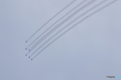 九州新幹線開業(長崎駅)ブルーインパルス