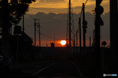 夕日