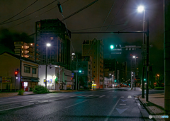 【HDR・300dpi・A4Y+6mm】市街地の夜景