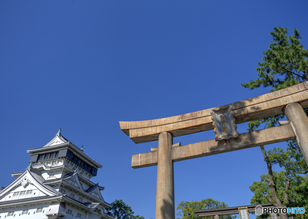 【300dpi+A4Y+6mm】小倉城と八坂神社