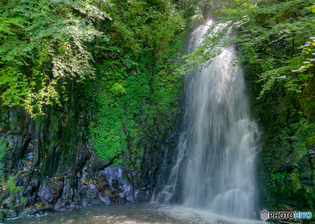【HDR・300dpi・A3Y+6mm】九酔渓天狗の滝アップ