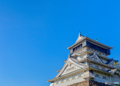 【300dpi・A4Y+6mm】小倉城と青空