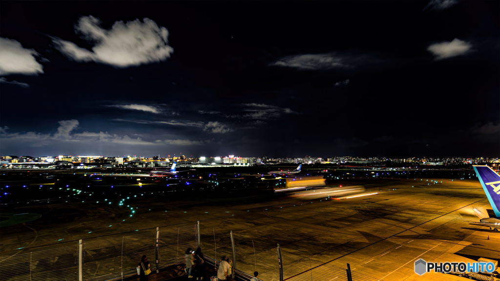 【HDR・4K】空港の夜景