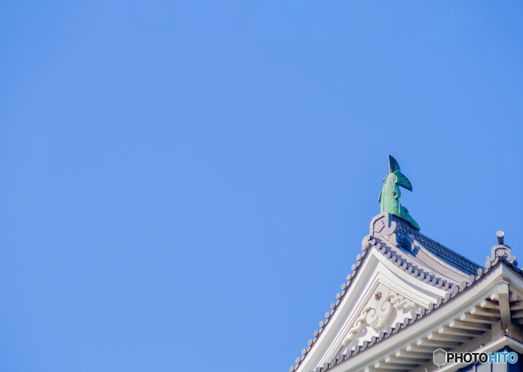 【300dpi・A4Y+6mm】小倉城の鯱鉾