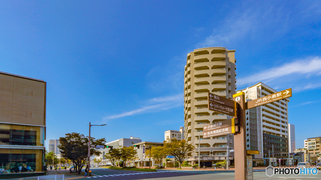 【4K】小倉北区室町の交差点