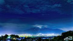 【HDR・4K】高塔山から見た皿倉山
