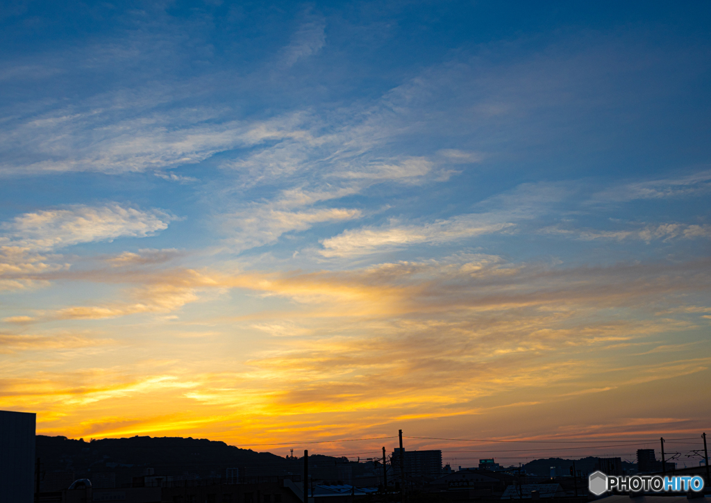 20230616自宅からの夕焼け