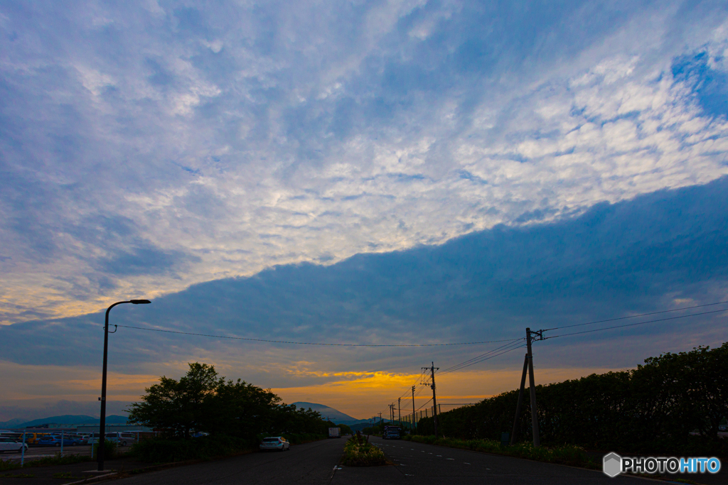 新門司港から見る雲模様