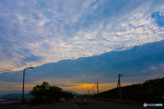 新門司港から見る雲模様