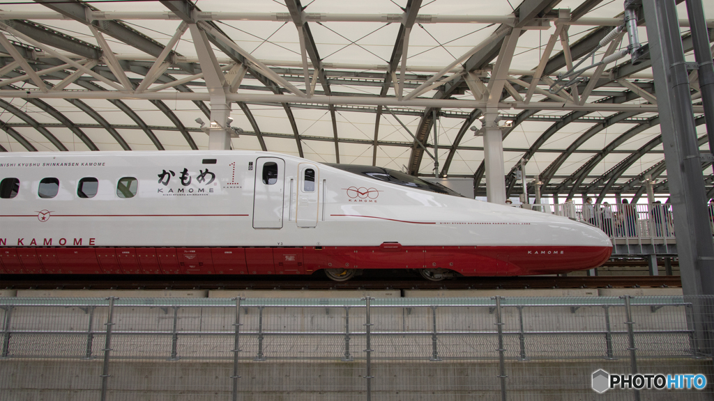 【HDR・4K】長崎駅のかもめ最後尾側面