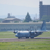 名古屋飛行場にて　C－１３０　プロペラ渦巻　１