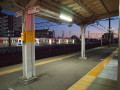 黄昏の駅