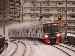 名鉄９５００系　雪の日２