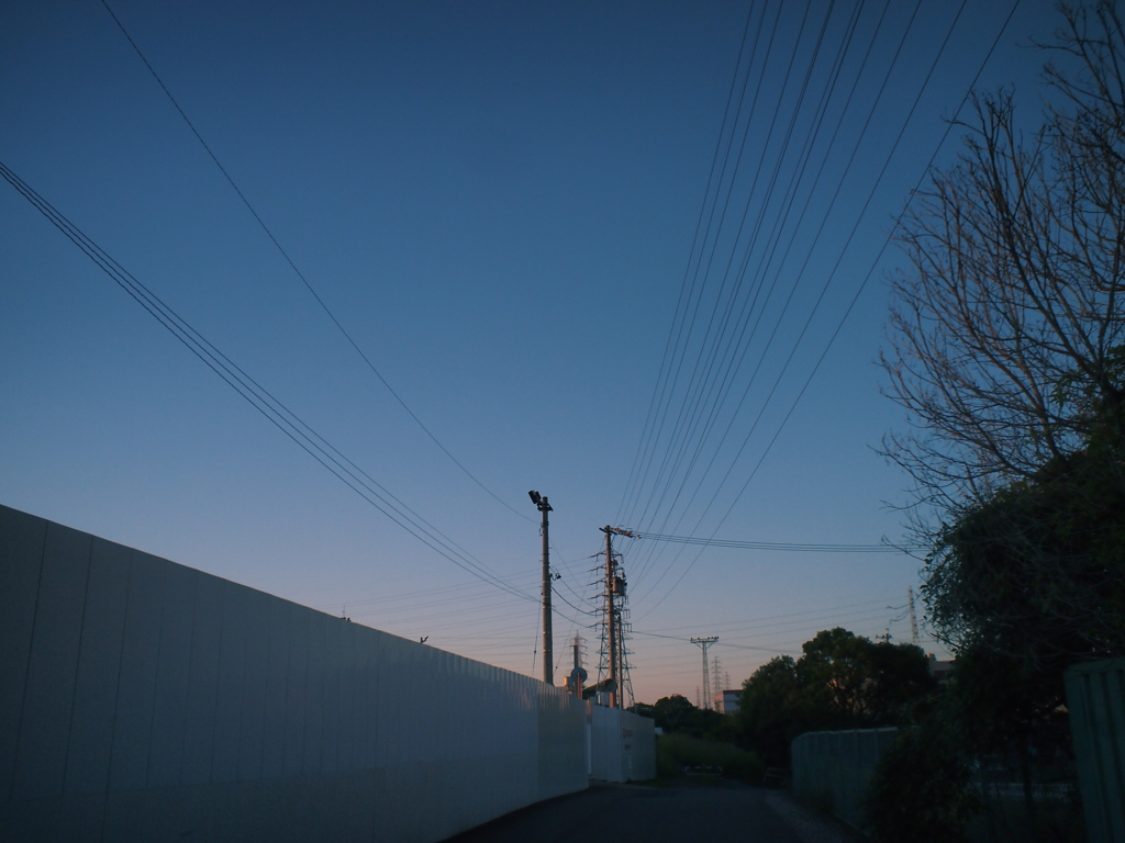 夕暮れ