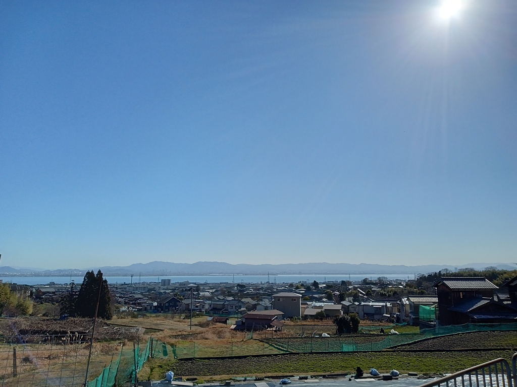 暖かい日。