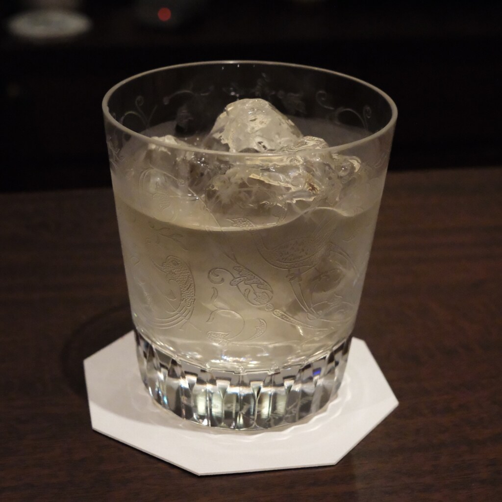 My whiskey glass at my favorite bar.