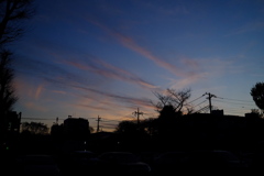 穏やかな冬の夕方