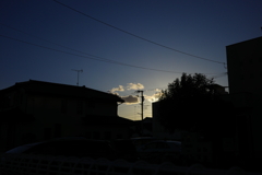 Clouds between houses 