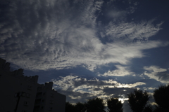 August clouds before sunset 