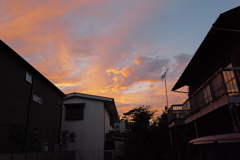 住宅街の夕暮れ