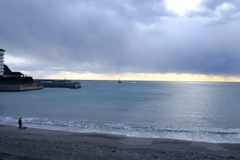 Quiet sea in the winter 