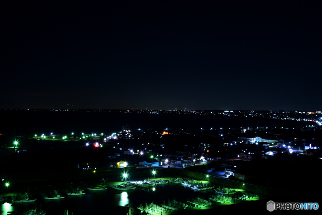 始めて夜景を撮ってみた