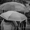 雨の日の二年坂通り