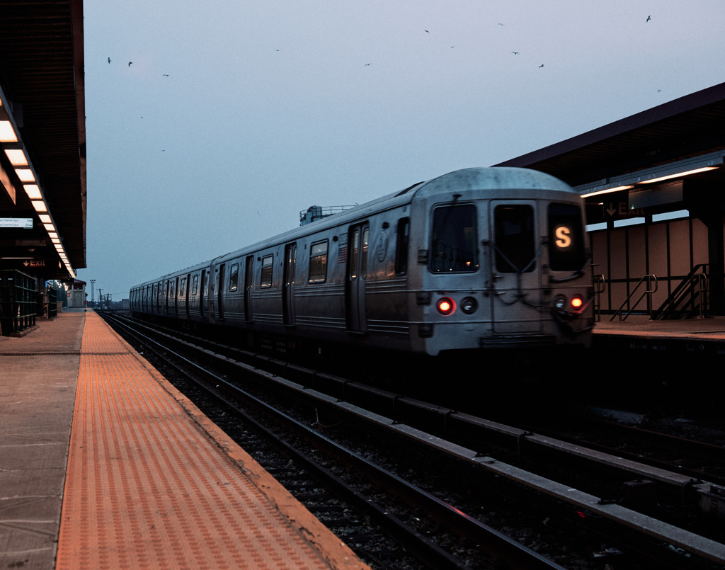 S train in Rockaway, Queens
