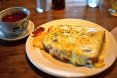 旅先での朝食