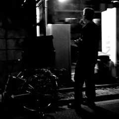 With Cigarette