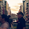 2025年 夕方の道頓堀川をのぞむ