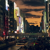 大阪ミナミの黄昏