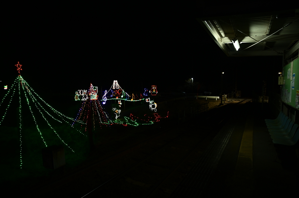 中野駅のイルミネーション