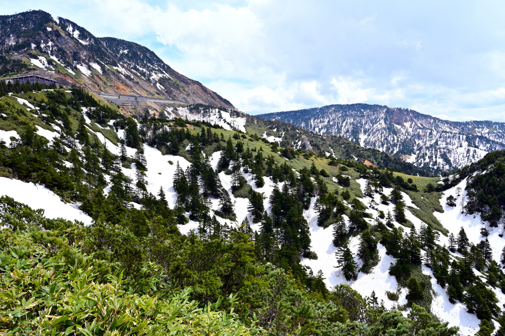 残雪の志賀高原
