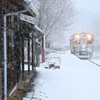 雪の上神梅駅