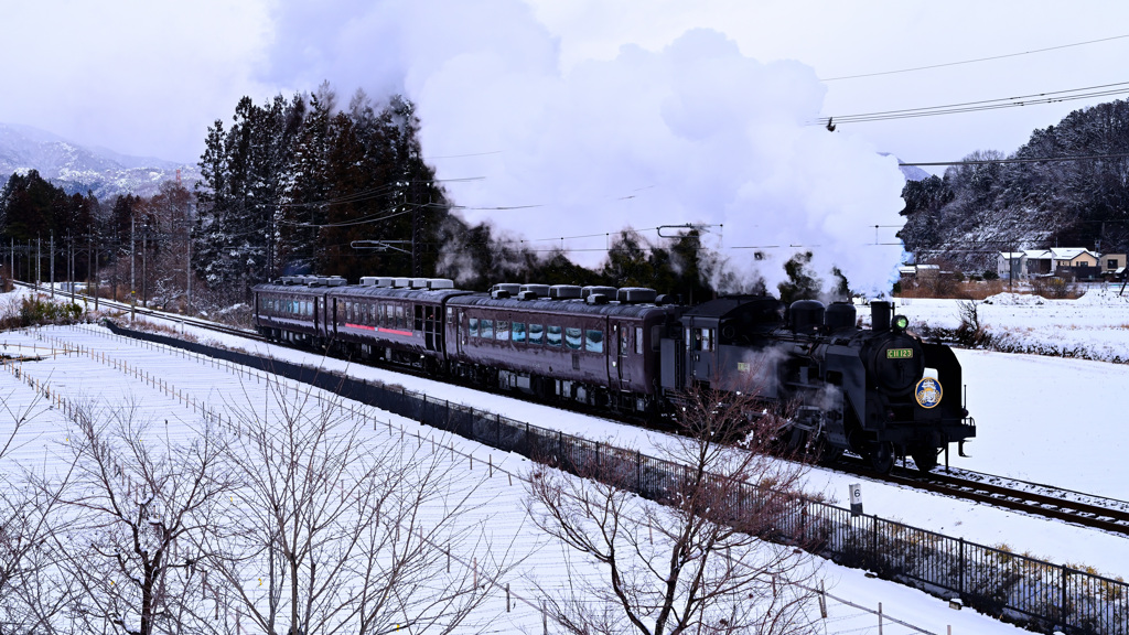 雪のSL広場