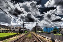 JR南武線・上り稲田堤駅方面