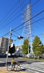 送電塔の町