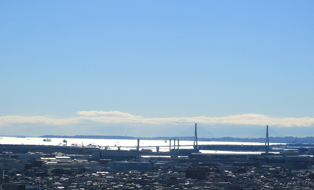 横浜港方面