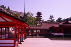 厳島神社と五重塔