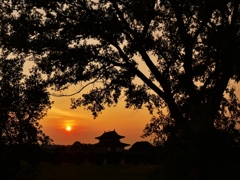 平城京夕景