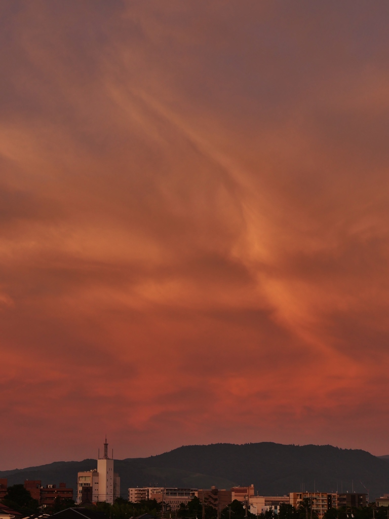 残照の夕空2