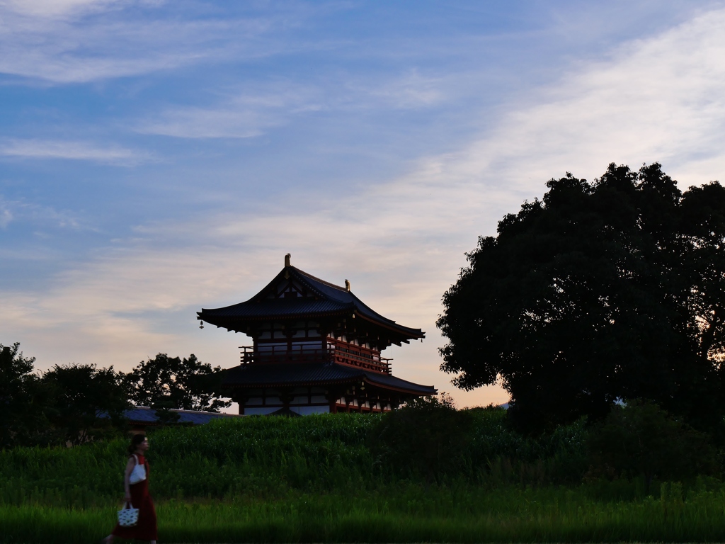 朱雀門夕景 1