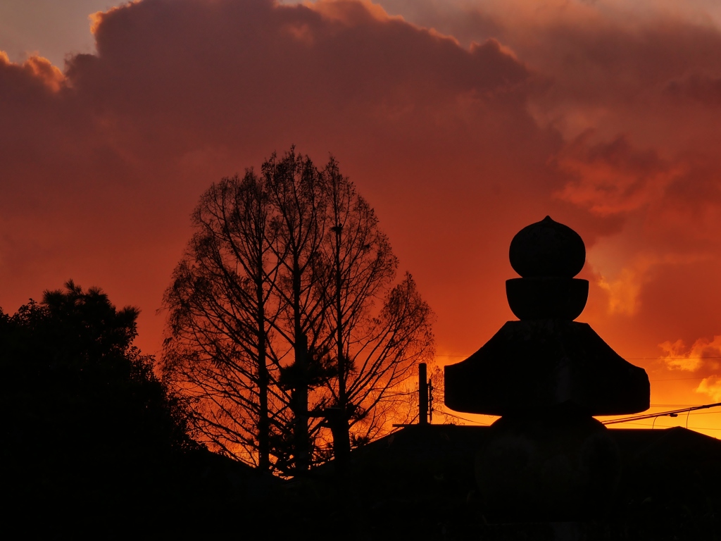 奥の院夕景1