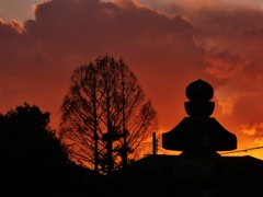 奥の院夕景1