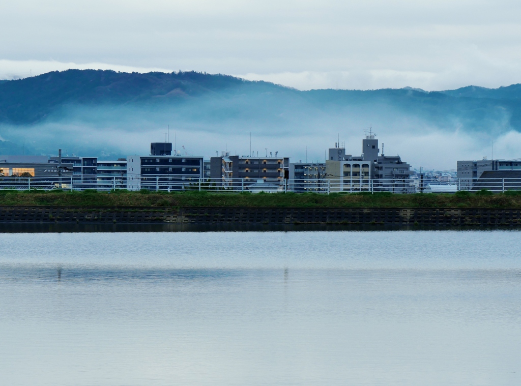 雨上がりの夕暮れ