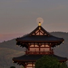 朱雀門越しに見る中秋の名月1