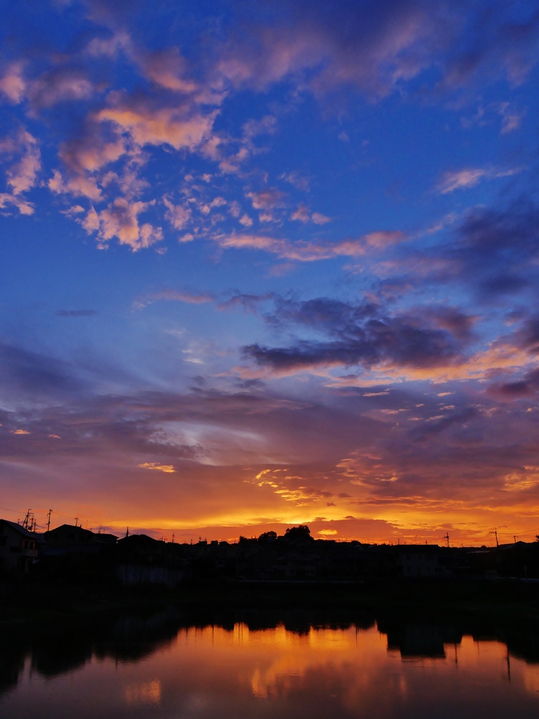 夕焼けの空