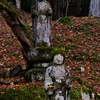 丹波篠山高源寺・お地蔵様と落葉